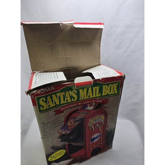 Vintage 1995 Noma Santa's Mail Box Christmas Cards Display 52 Cards In Motion - Picture 10 of 17